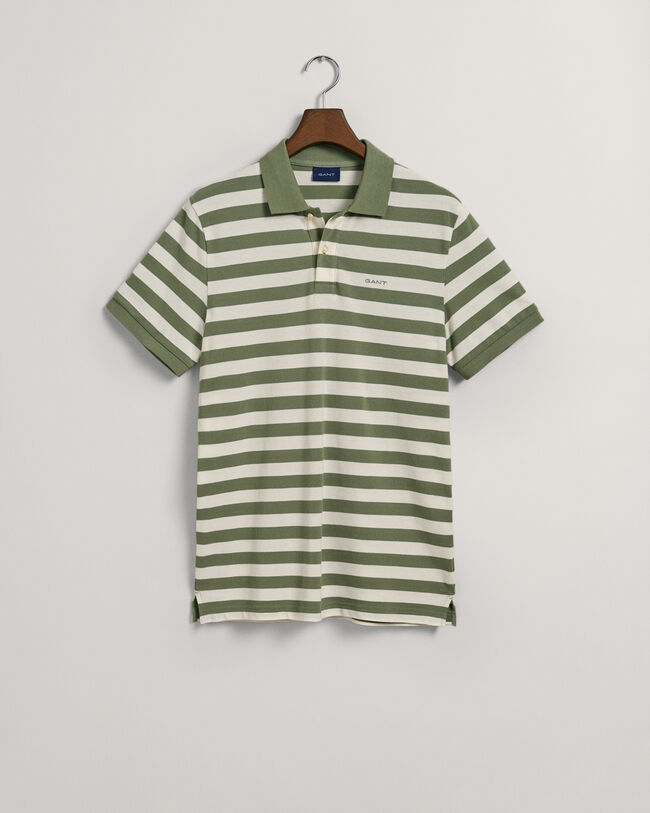 Multi Striped Piqu&eacute; Polo Shirt