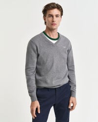 Classic Cotton V-Neck Sweater