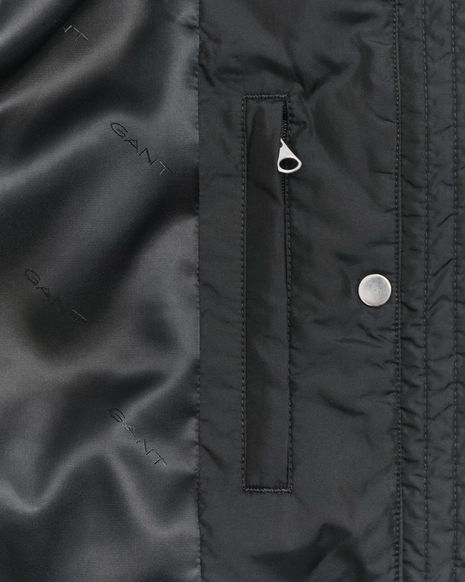 Quilted Corduroy Trim Jacket