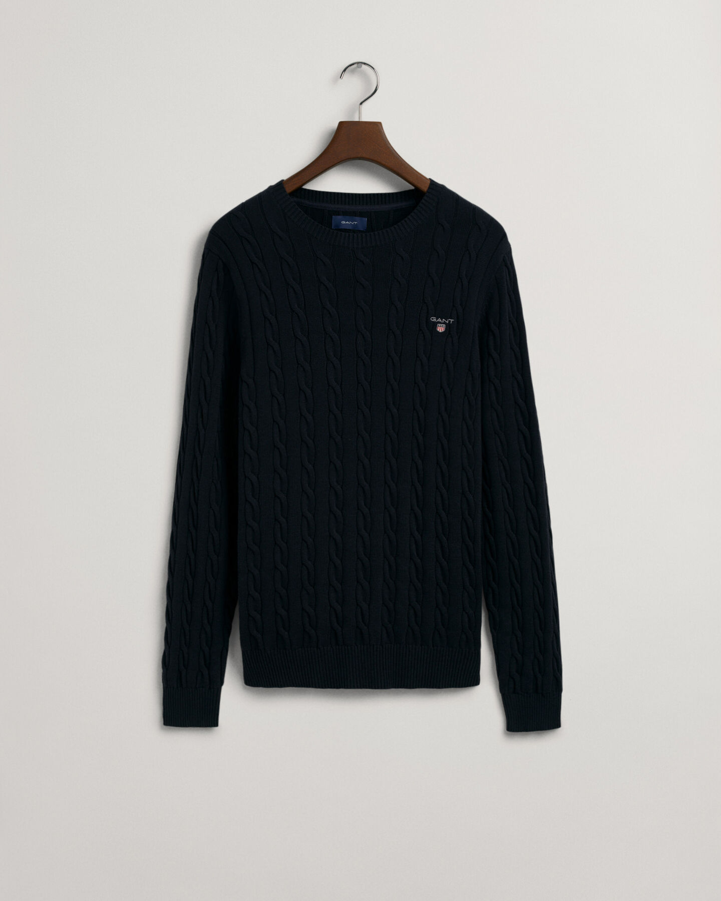 Cotton Cable Crew Neck Sweater