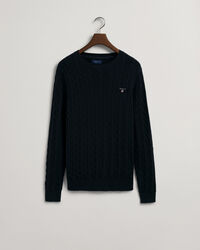 Cotton Cable Crew Neck Sweater
