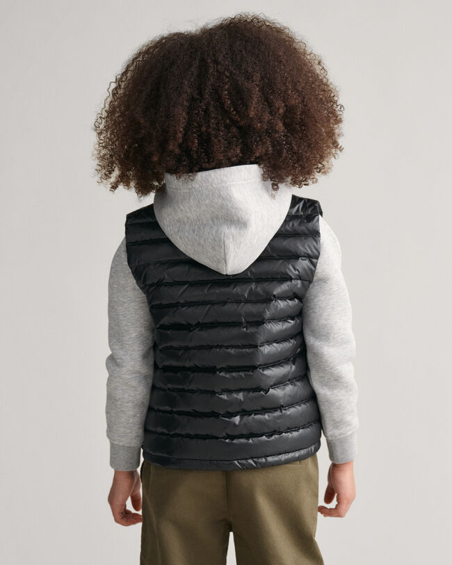 Kids Shiny Lightweight Padded Down Vest