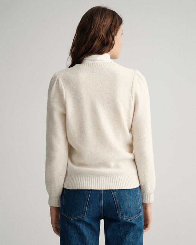 Sparkling Crew Neck Cardigan