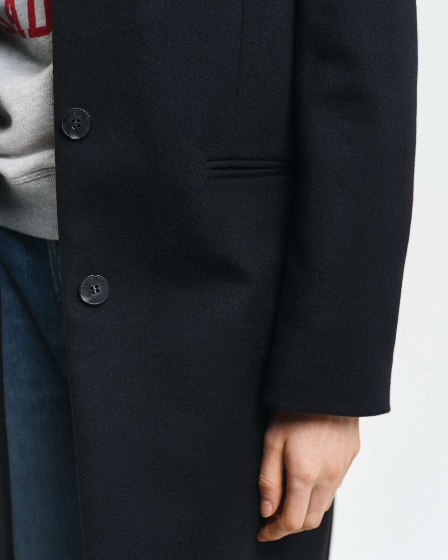 Classic Tailored Fit Wool Coat