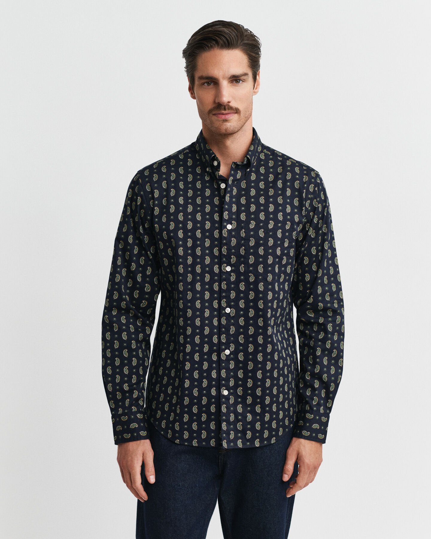 Regular Fit Paisley Printed Twill Shirt