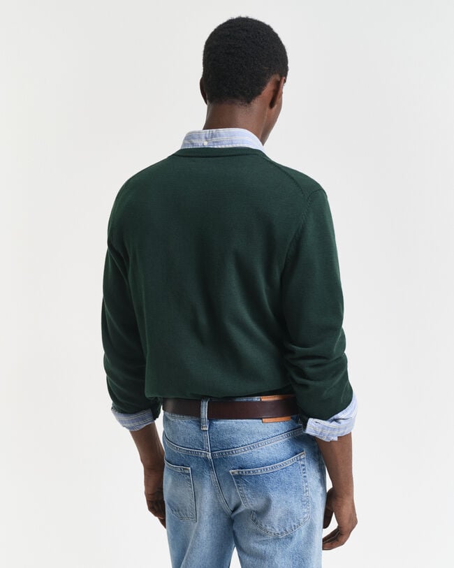 Classic Cotton V-Neck Sweater