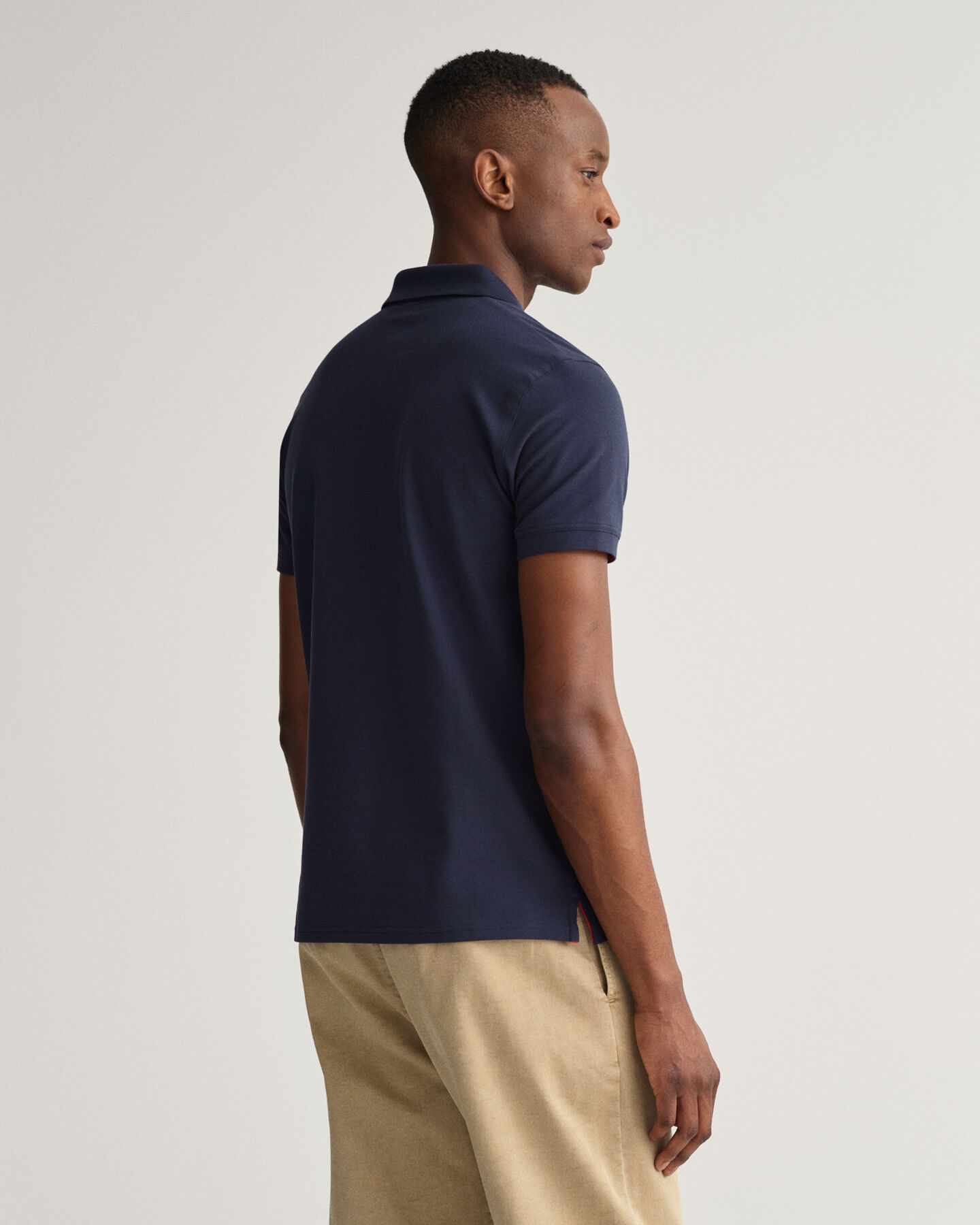 Contrast Collar Piqu&eacute; Rugger