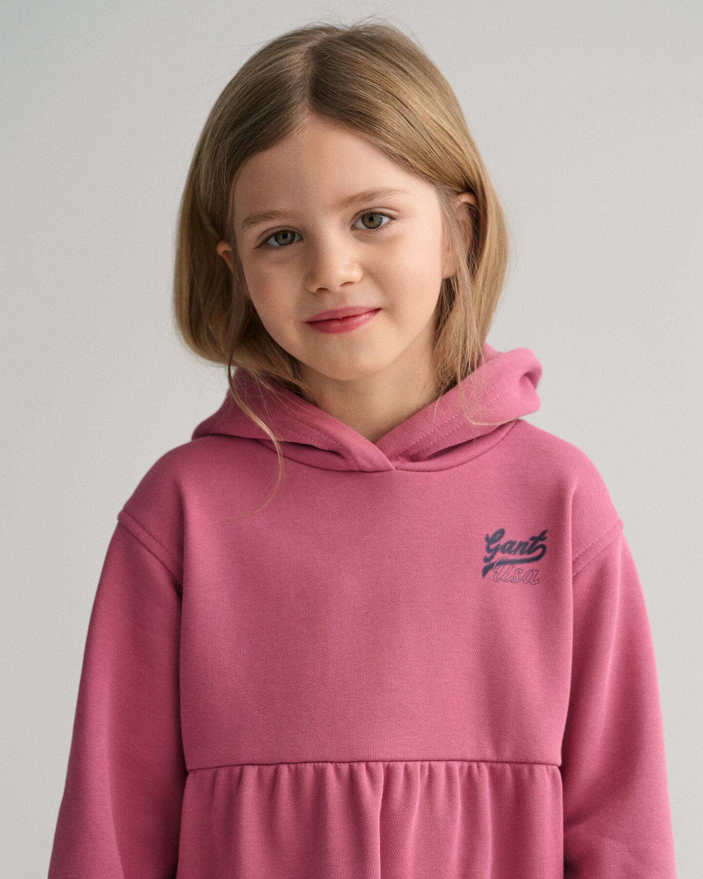 Girls GANT USA Tiered Hoodie Dress