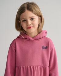 Girls GANT USA Tiered Hoodie Dress