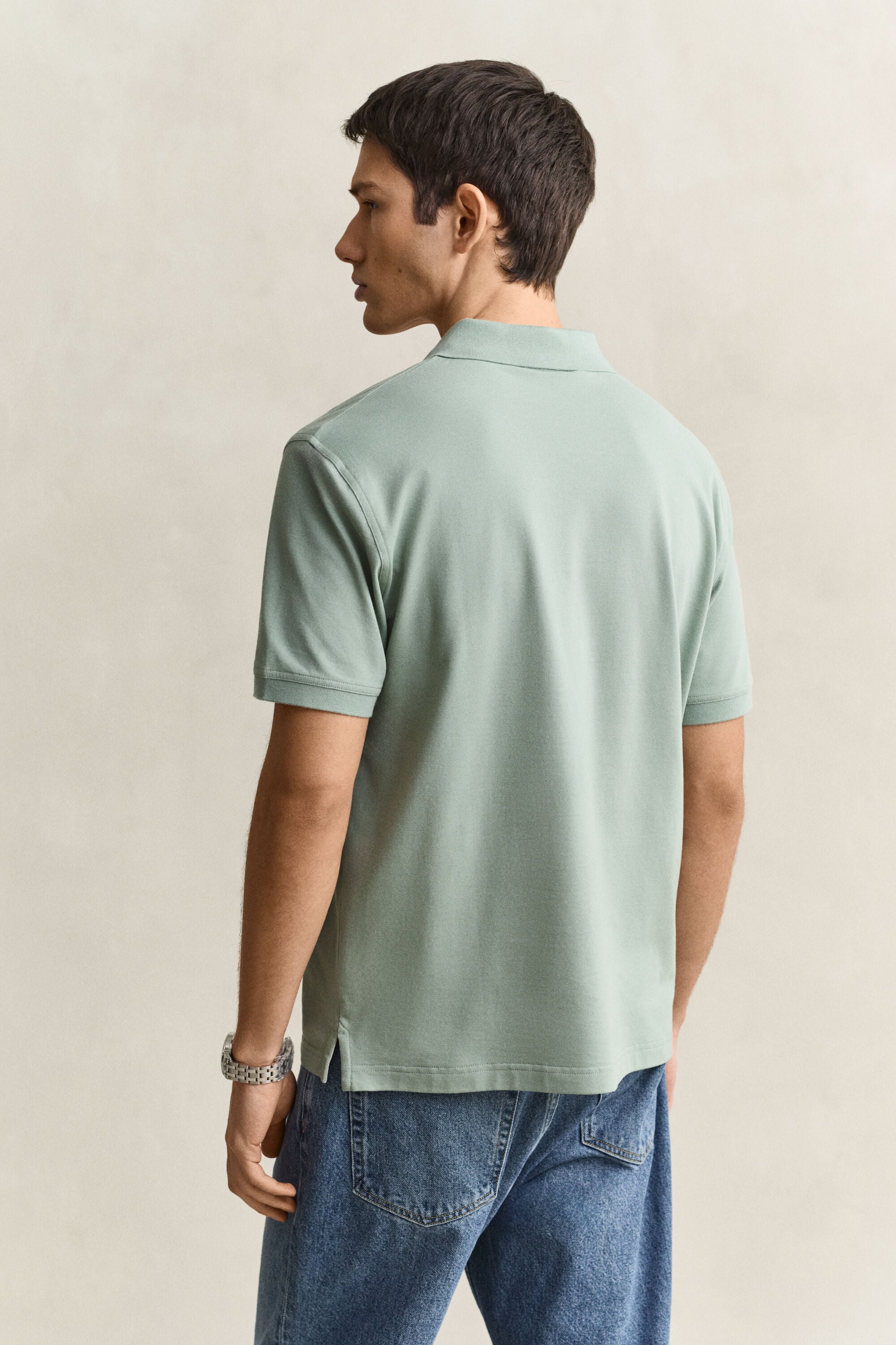 Contrast Piqué Polo Shirt