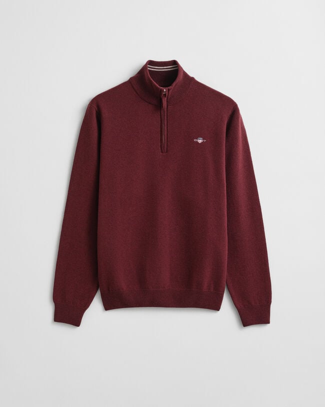 Superfine Lambswool Half-Zip Sweater