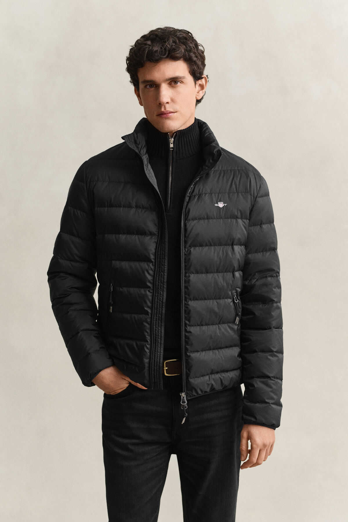 Light Down Jacket — BLACK