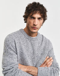 Wool Nepps Crew Neck Sweater