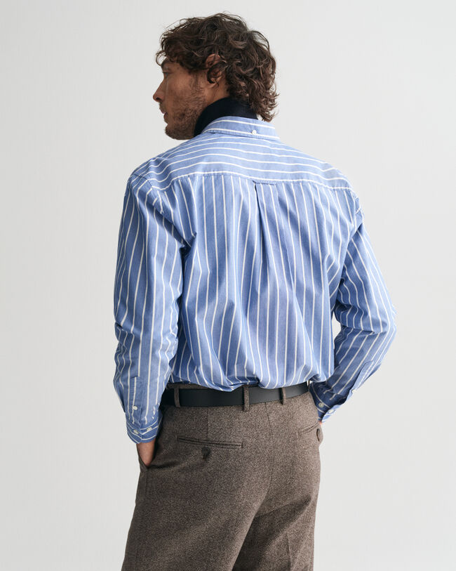Relaxed Fit Striped Heritage Poplin Shirt