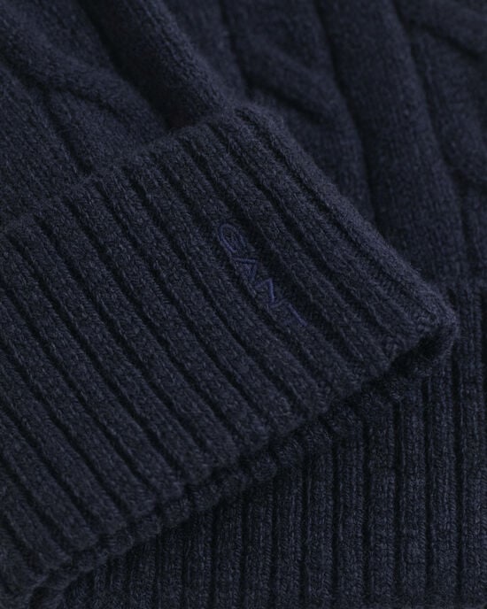 Cable Knit Wool Beanie