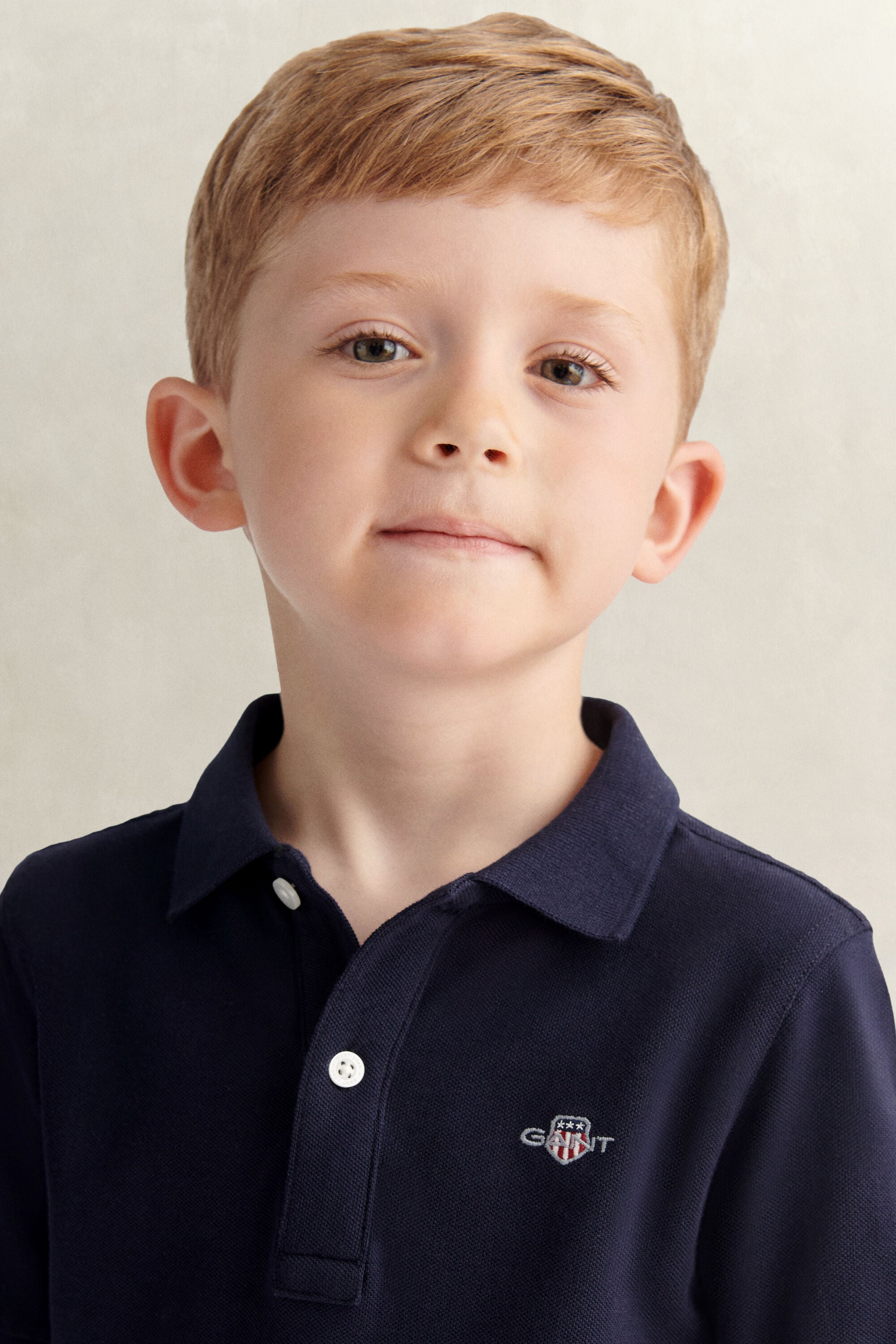 Kids Shield Polo Shirt — EVENING BLUE