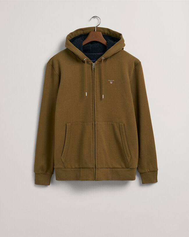 Sherpa Fleece Zip Sweat Hoodie