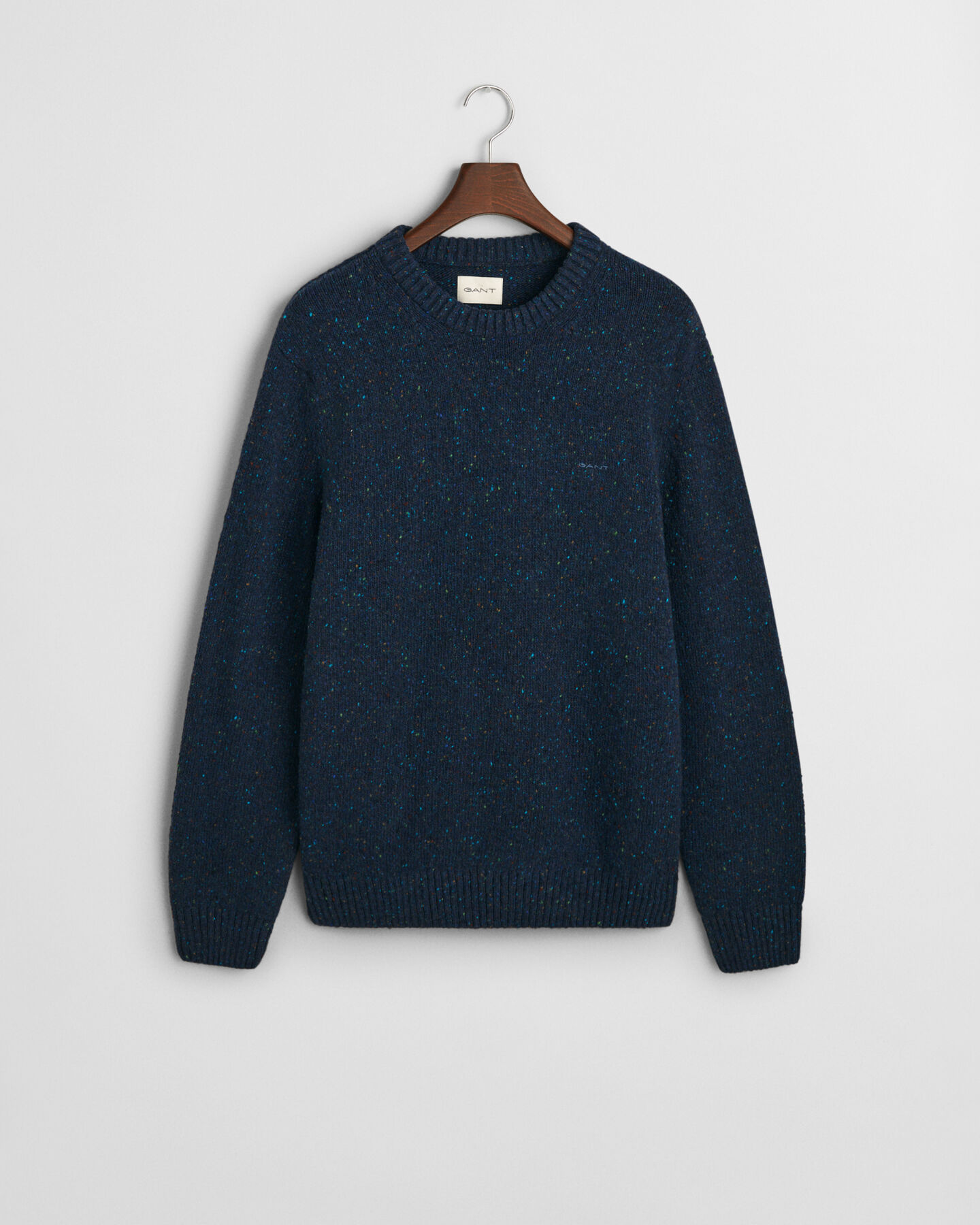 Wool Nepps Crew Neck Sweater