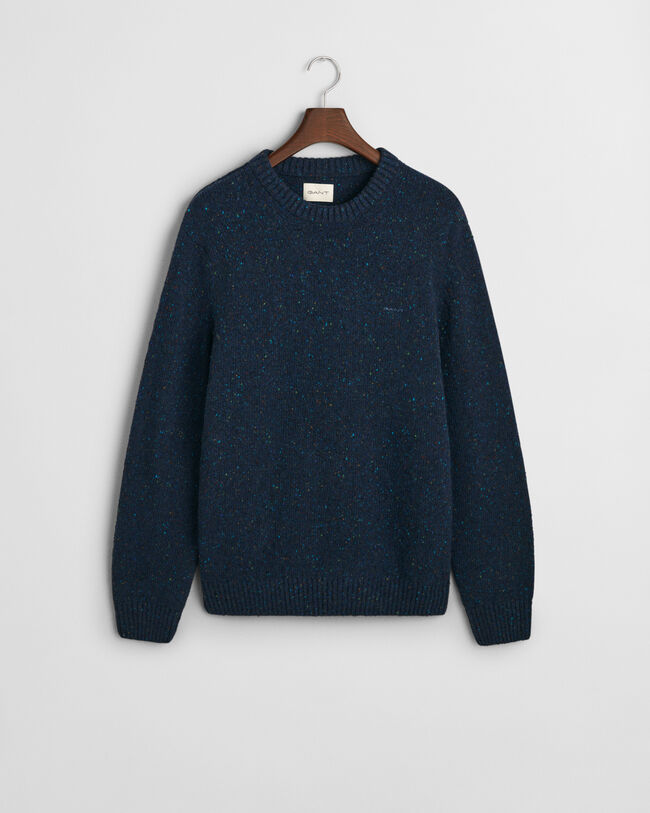 Wool Nepps Crew Neck Sweater
