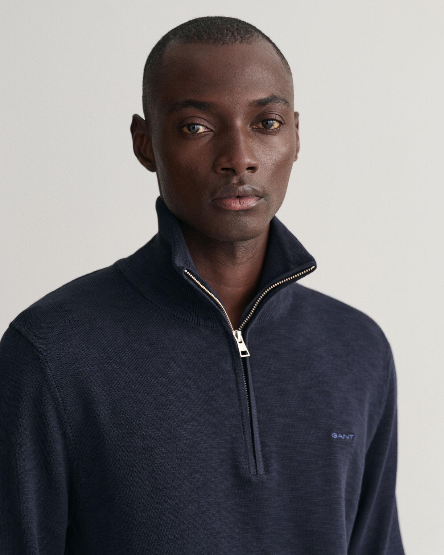 Cotton Flamme Half-Zip Sweater