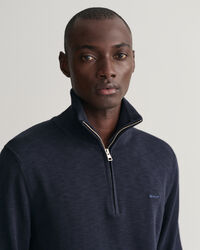 Cotton Flamme Half-Zip Sweater