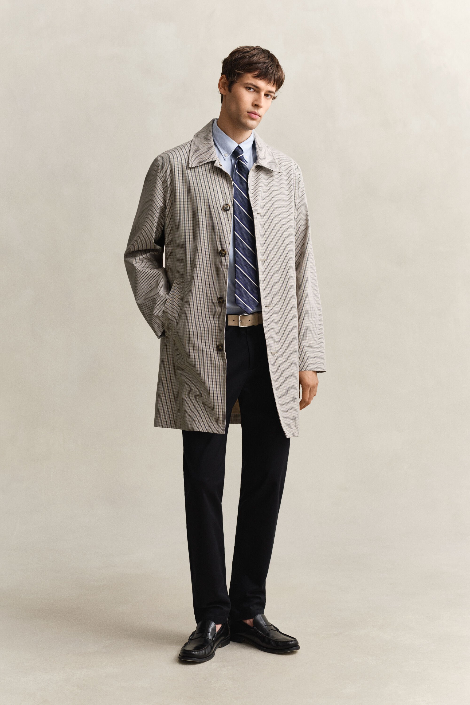 Cotton Blend Car Coat