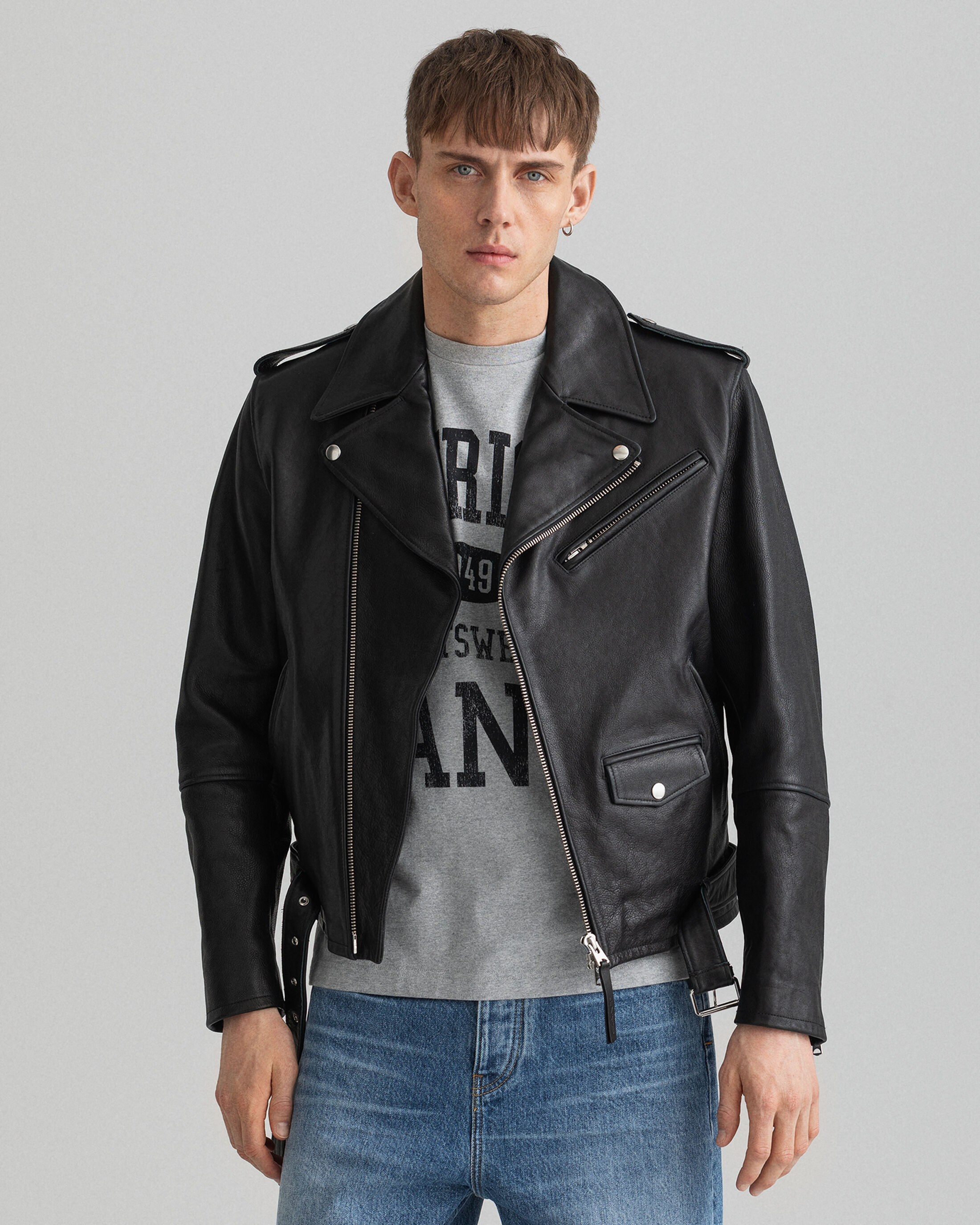  Leather Biker Jacket 