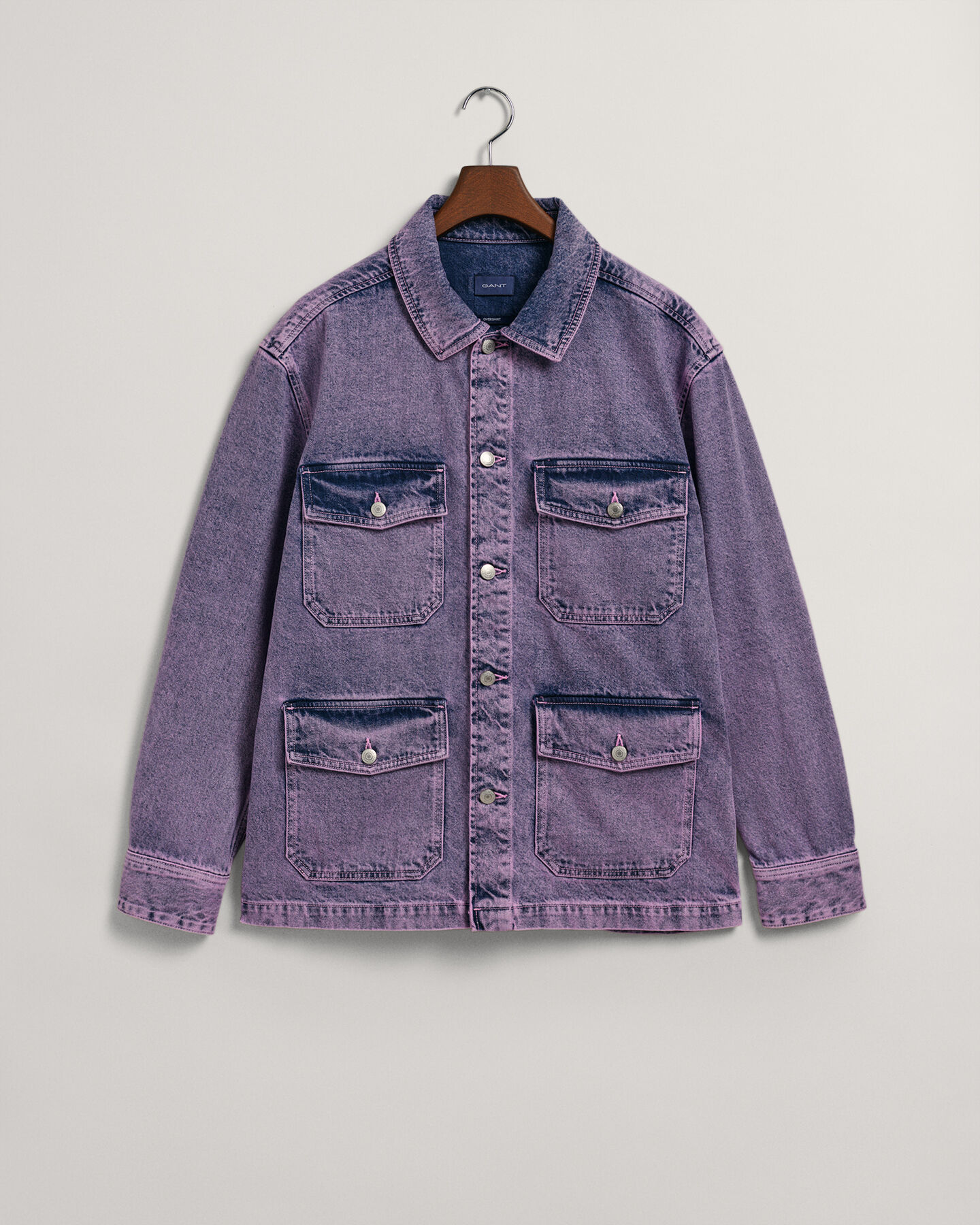 Garment-Dyed Denim Overshirt