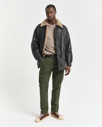 Regular Fit Cotton Twill Cargo Pants