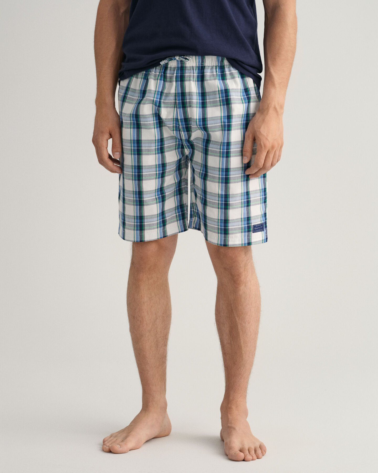 Check Pajama Shorts