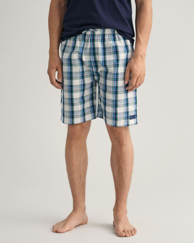 Check Pajama Shorts