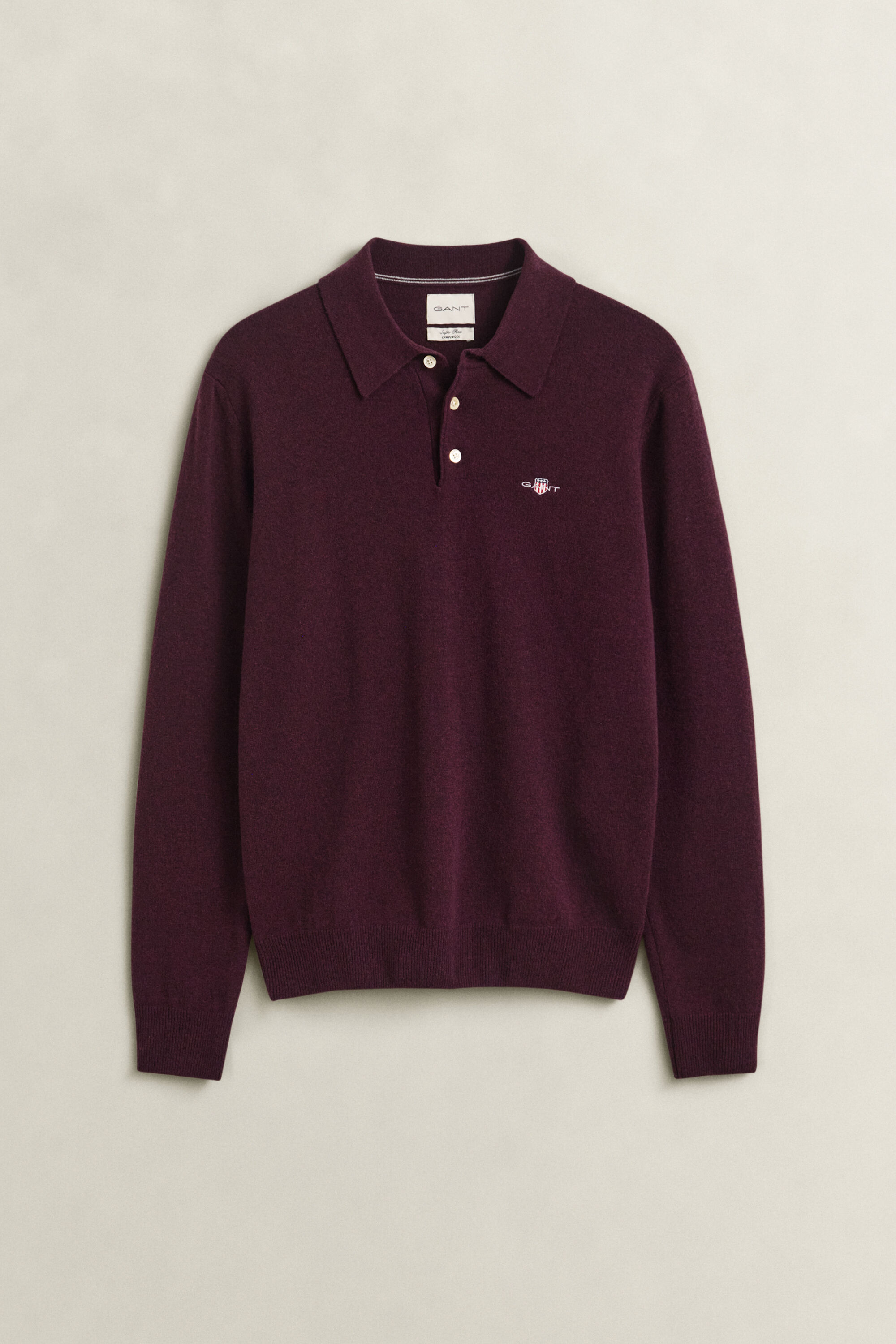Superfine Lambswool Polo Sweater