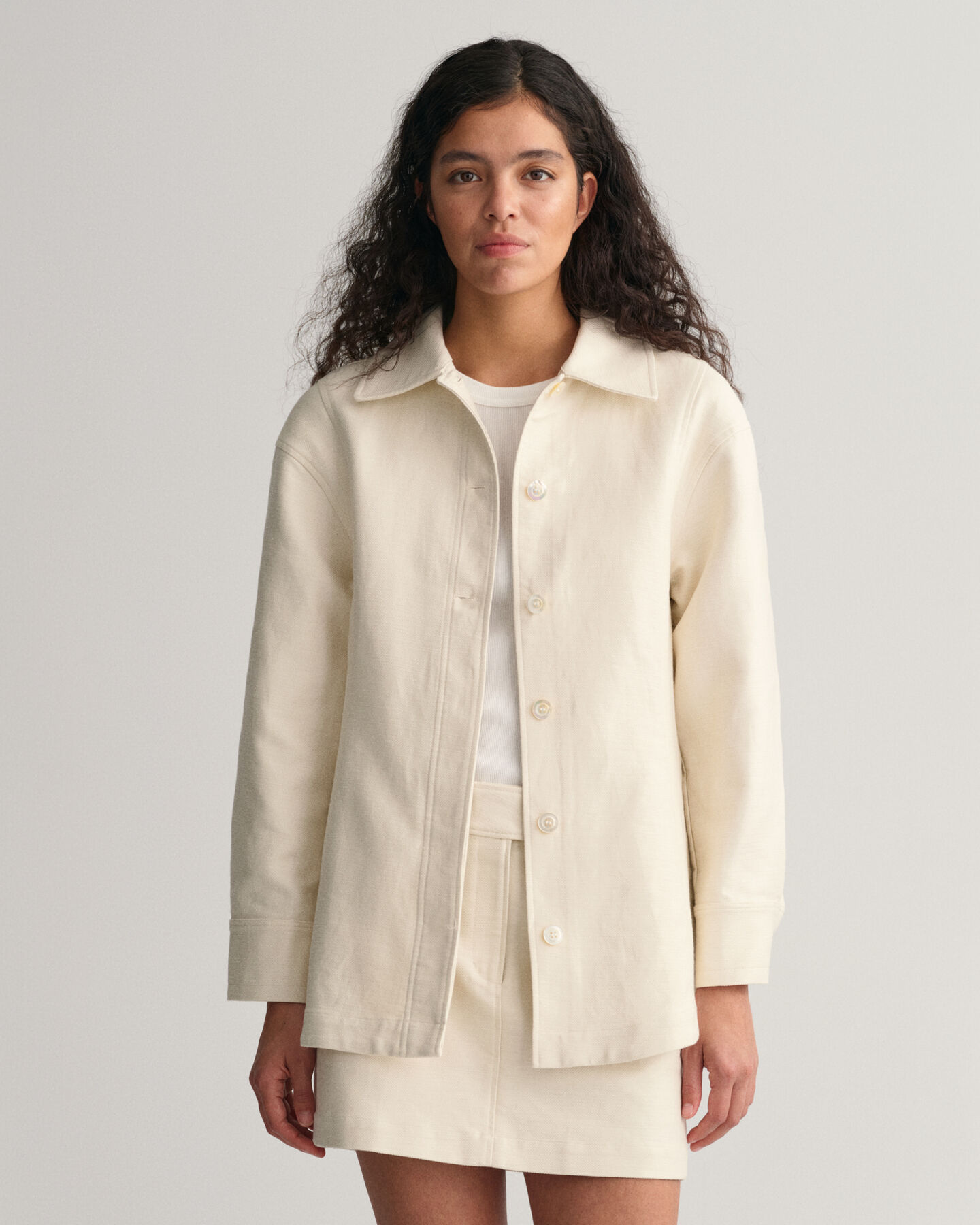 Textured Shirt Jacket