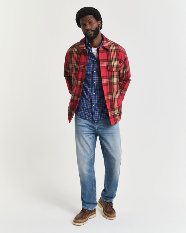 Regular Fit Checked Classic Poplin Shirt