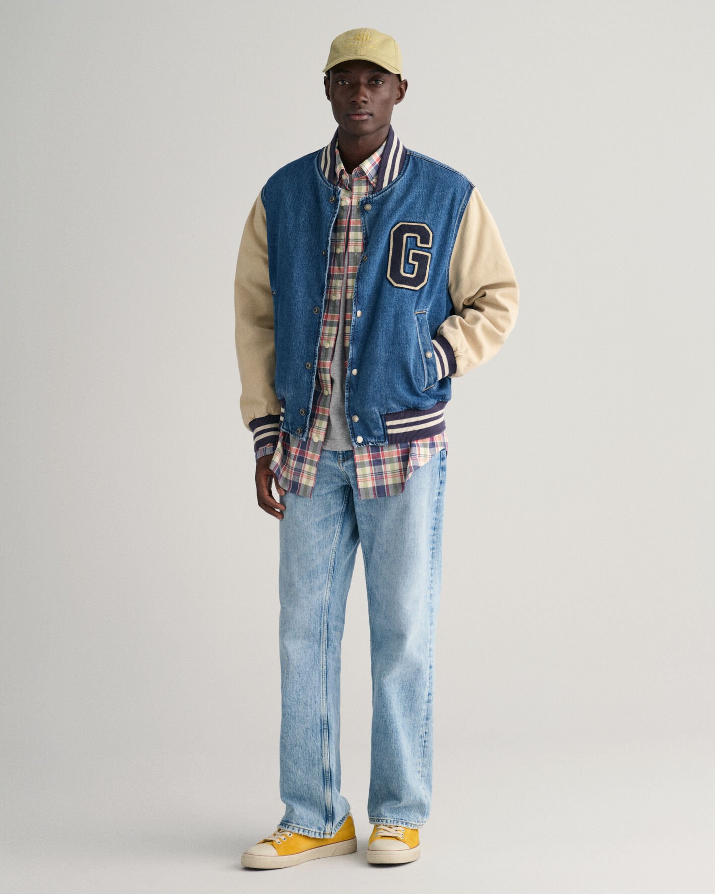 Regular Fit Checked Cotton Linen Shirt