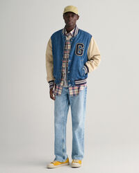 Regular Fit Checked Cotton Linen Shirt