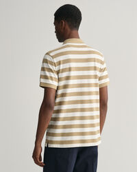 Wide Striped Piqué Polo Shirt