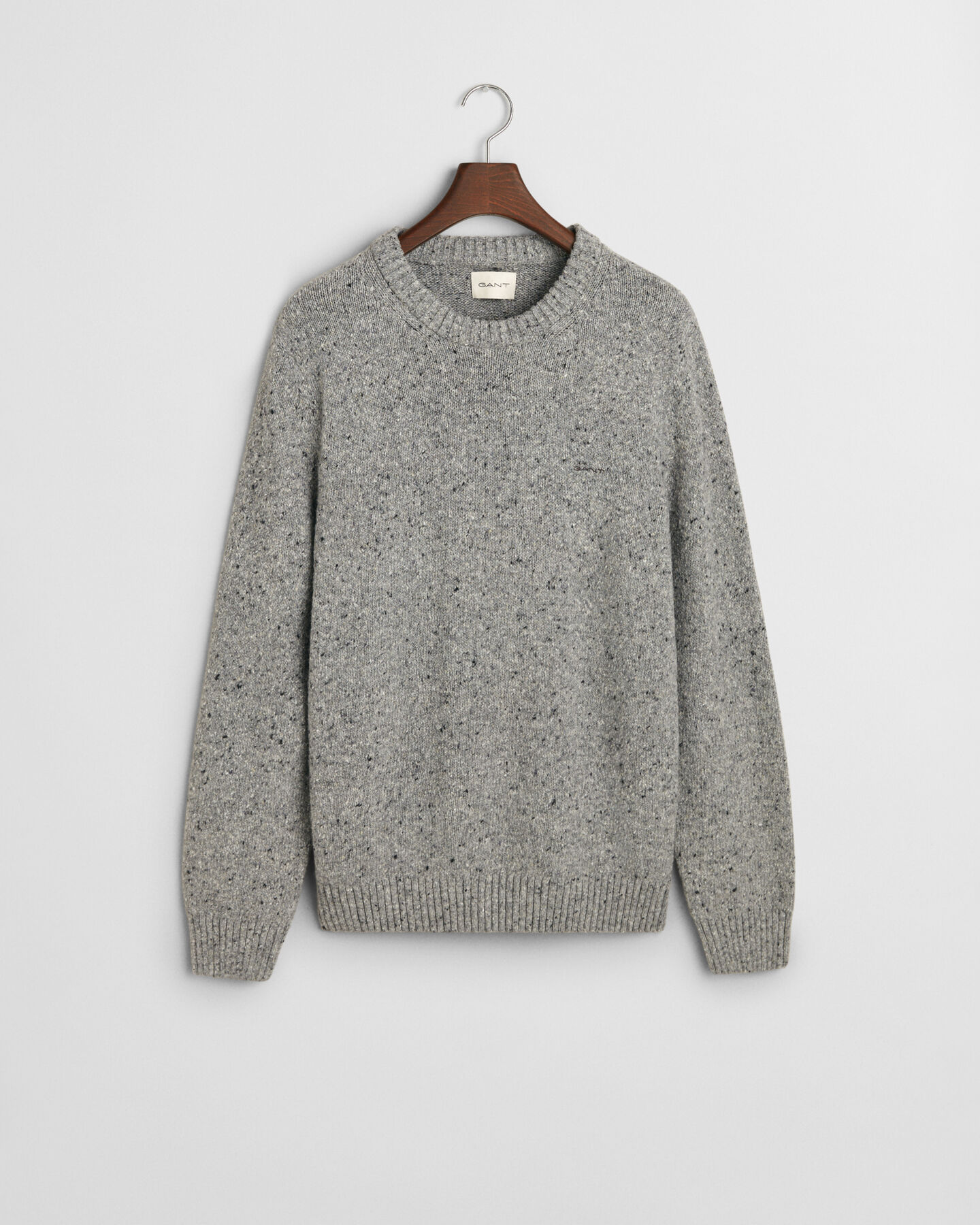 Wool Nepps Crew Neck Sweater