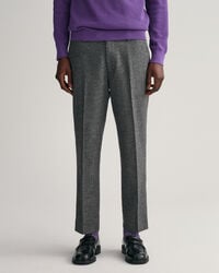 Tapered Herringbone Pants