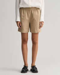 Linen Viscose Pull-On Shorts