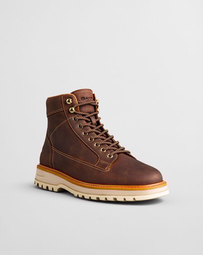Clafton Leather Lace-Up Boots