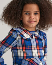 Girls Checked Flannel Dress