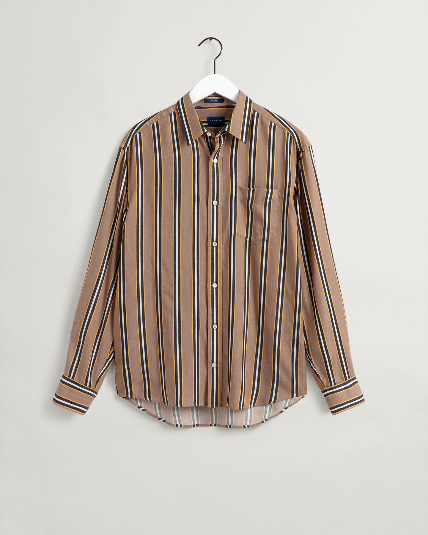 Pure Prep Relaxed Fit Striped Lyocell Shirt
