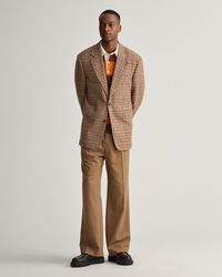 Heavy Wool Check Blazer