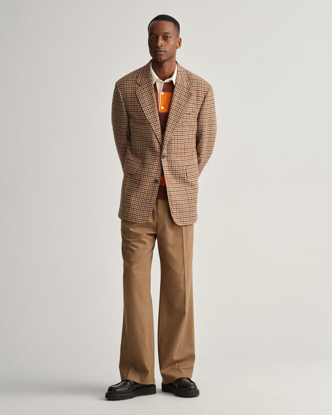 Heavy Wool Check Blazer