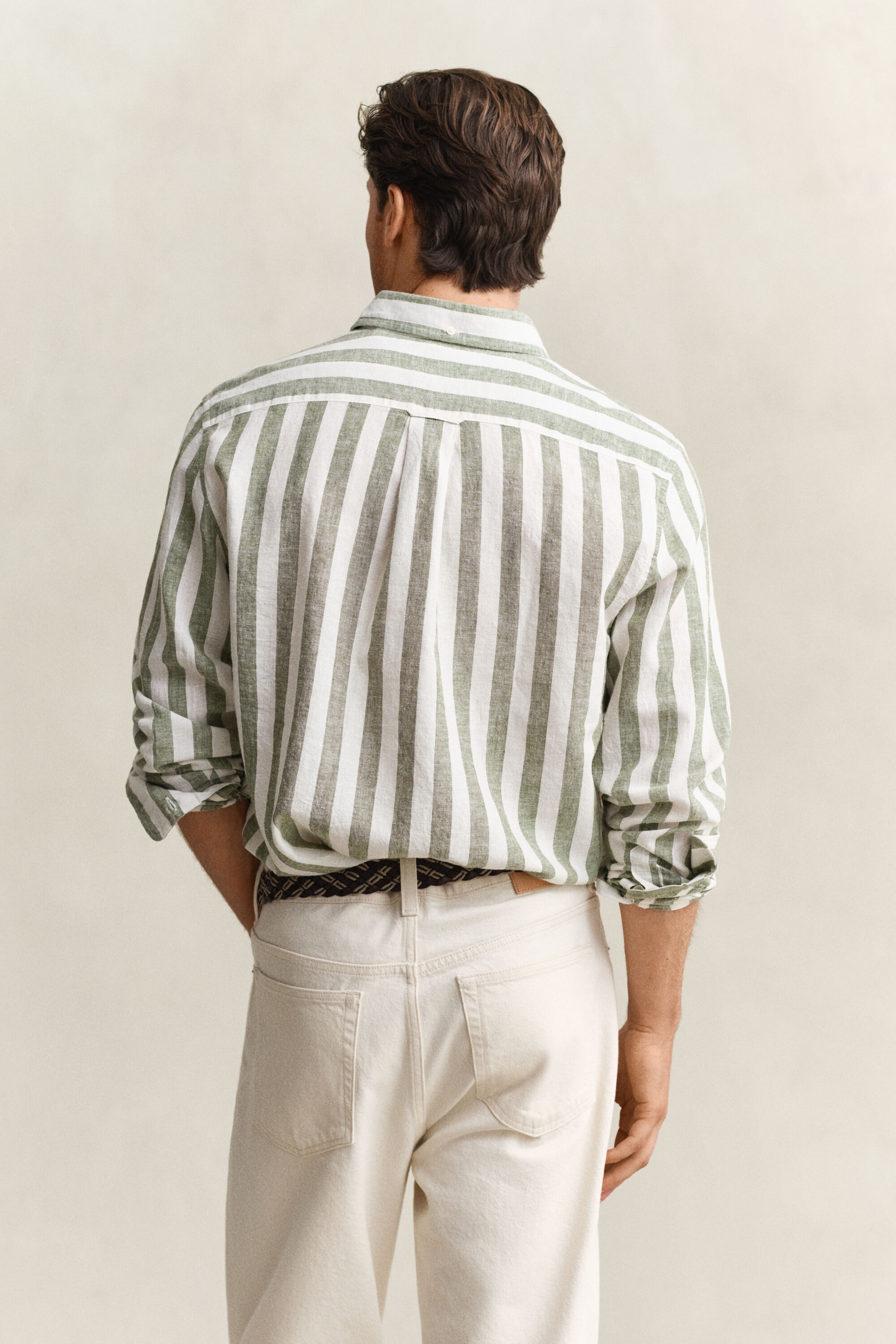 Striped Linen Blend Shirt