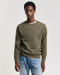 Seasonal Essential Embroidered Archive Shield Crew Neck Sweatshirt