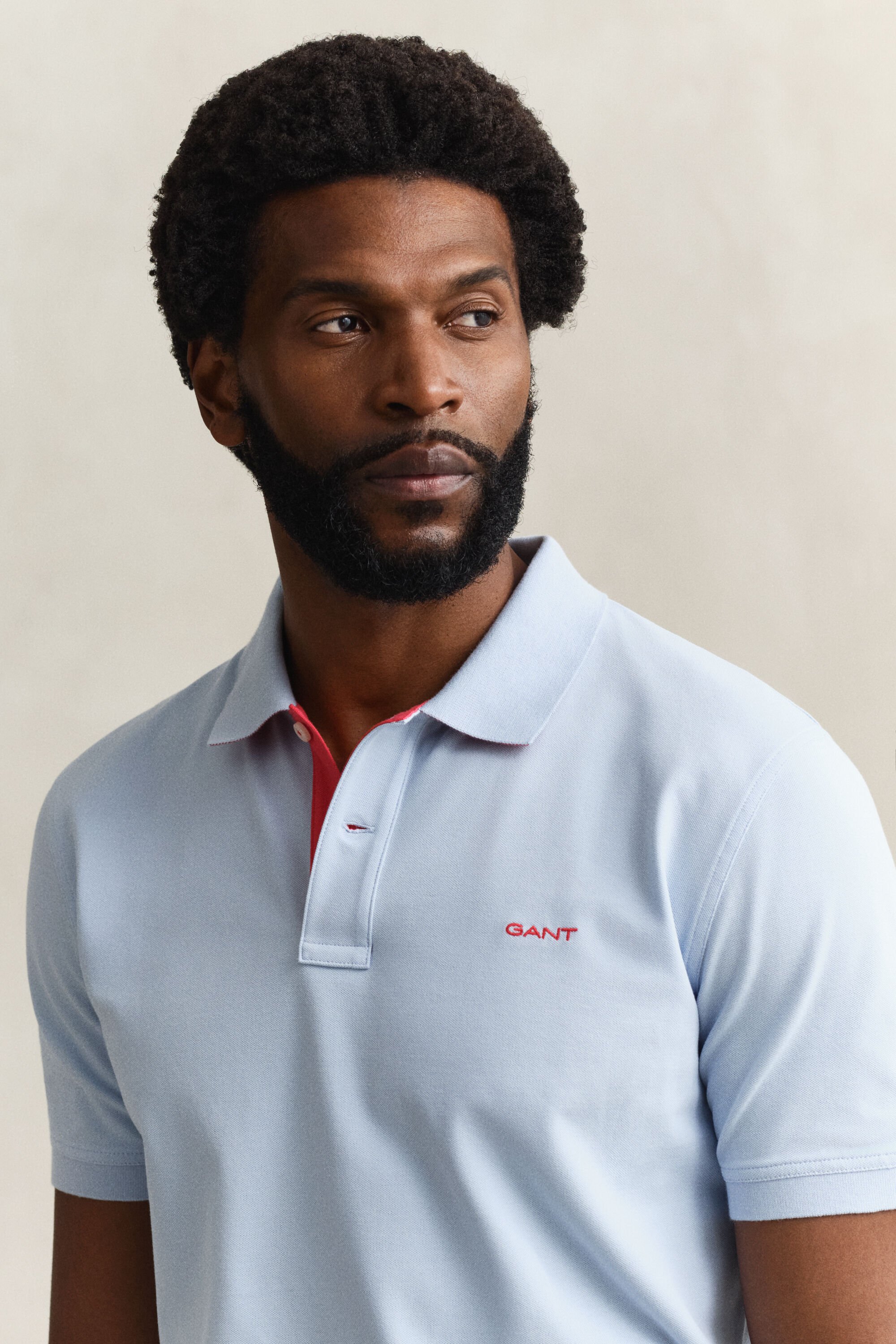 Contrast Piqué Polo Shirt