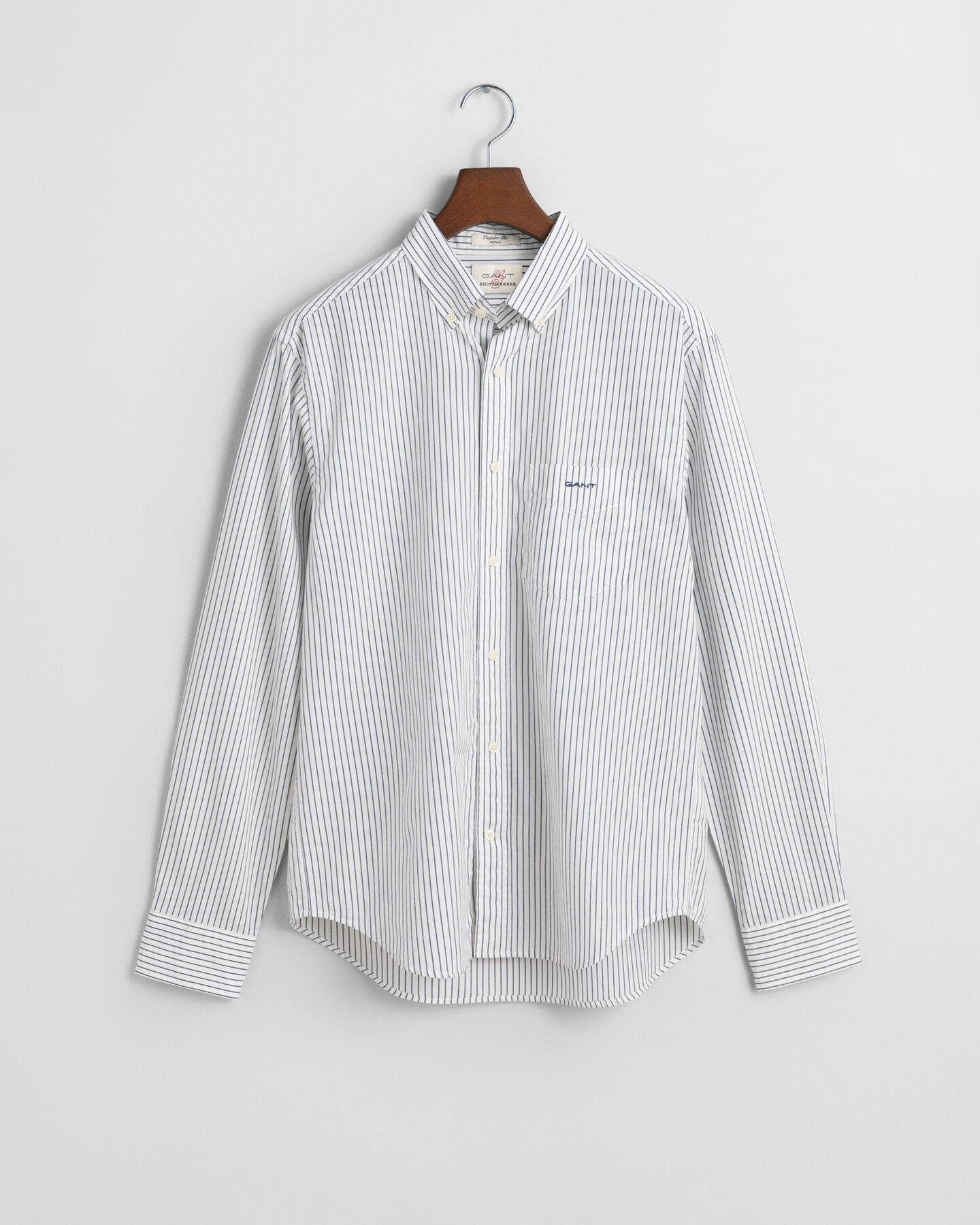 Regular Fit Striped Poplin Shirt
