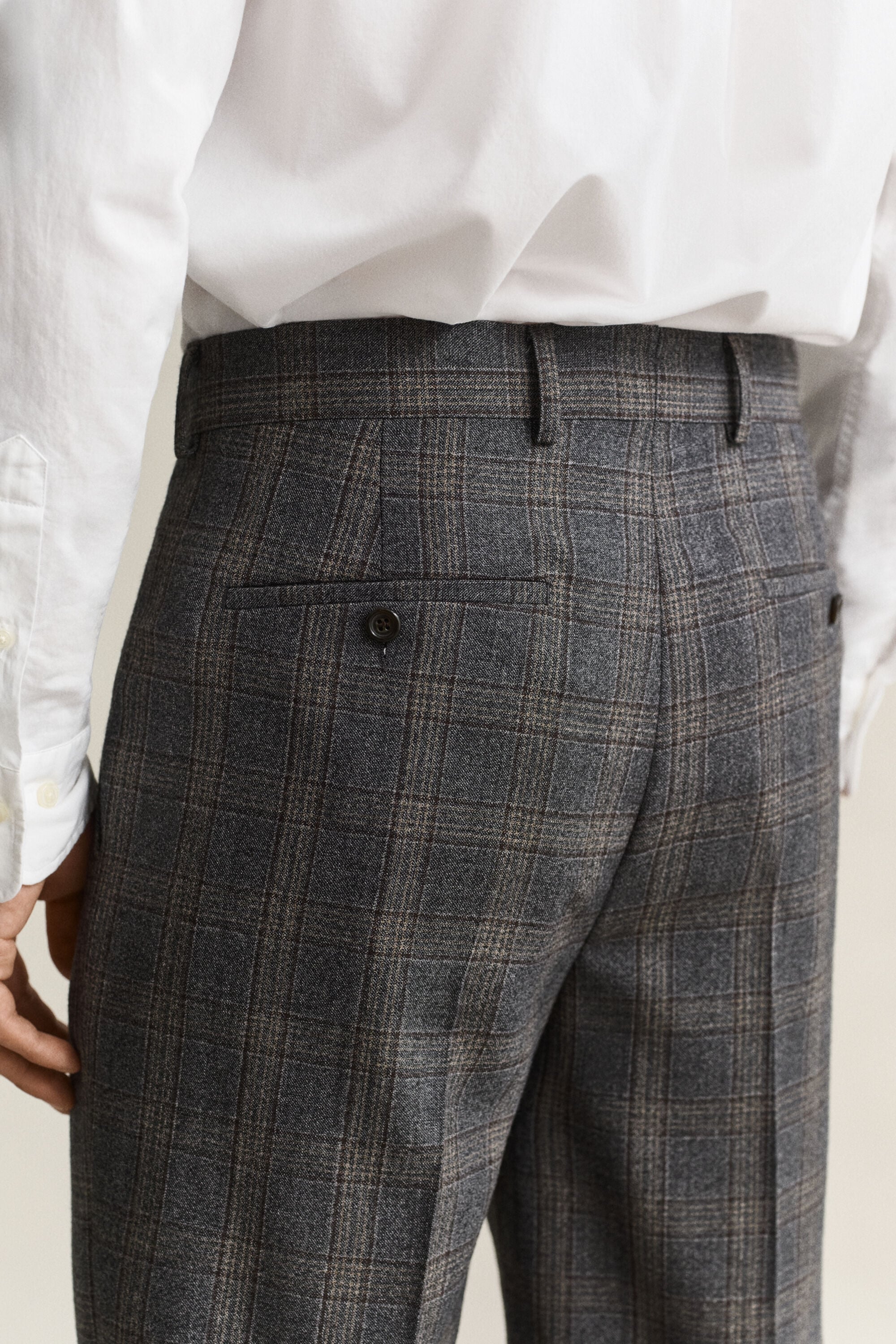 Clen Check Suit Pants